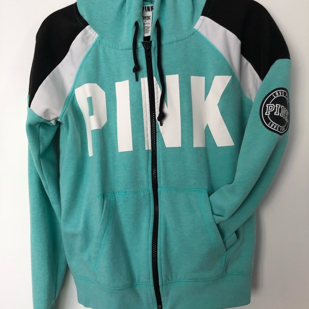 “ PINK “ logo zip up
